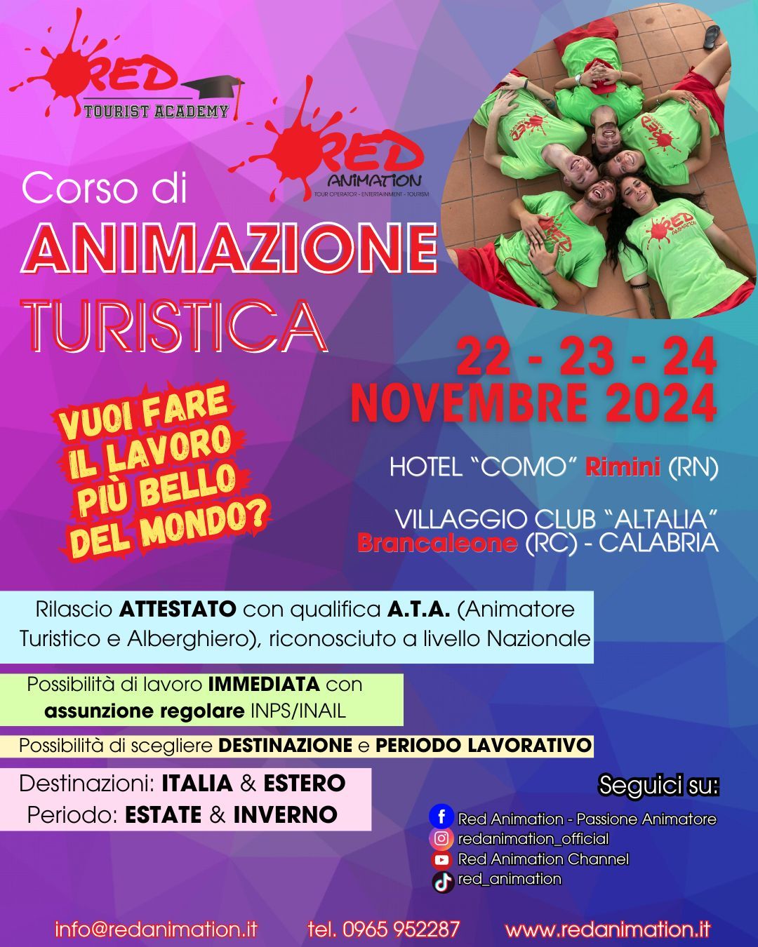 STAGE DI SELEZIONE E FORMAZIONE 22 - 23 - 24 NOVEMBRE